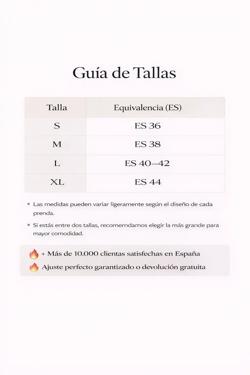Guia de Tallas Blazer slim de doble botonadura para mujer – chaqueta elegante de estilo ejecutivo