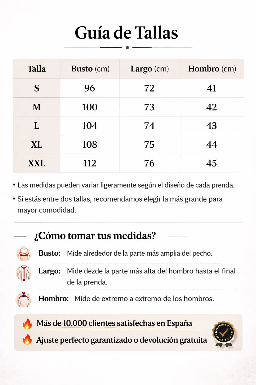 Guia de Talas Blusa de poliéster para mujer con rayas y botones – camisa casual de manga larga