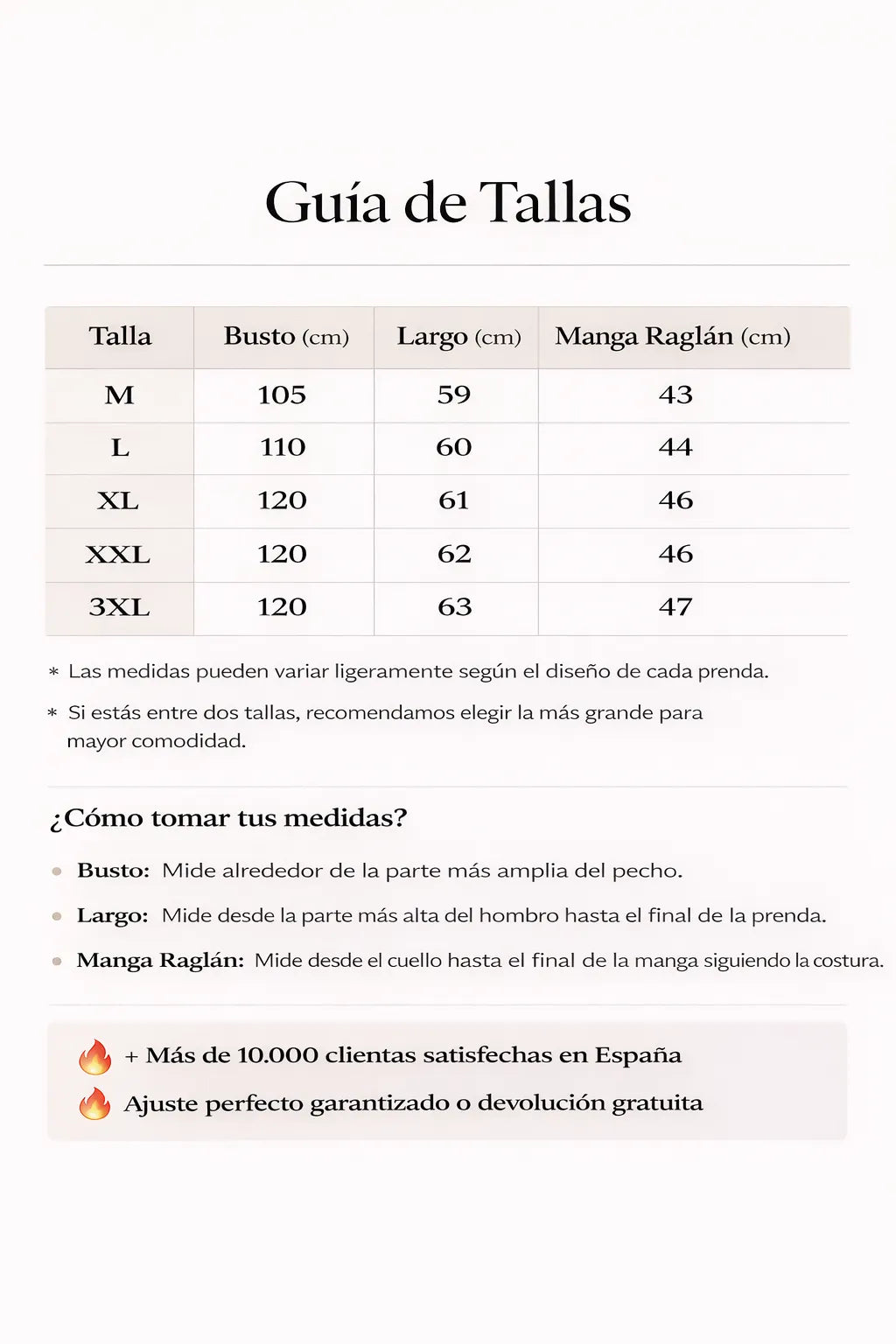 Guia De tallas Blusa satinada para mujer en poliéster y acetato – top elegante de manga tres cuartos