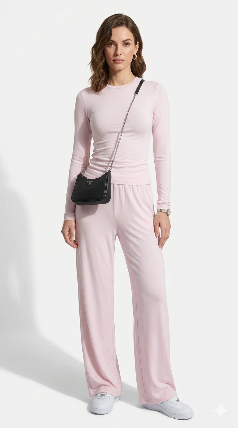 Conjunto Siena punto ajustado en rosa - AhorroExpress