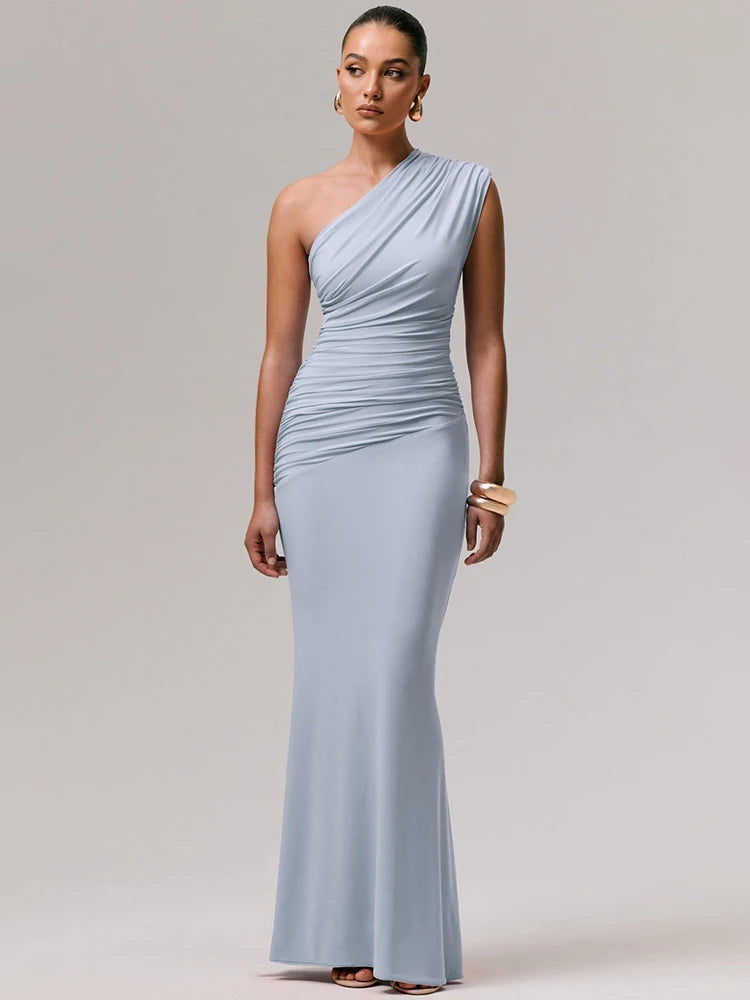 Vestido Milano Largo Asimétrico Espalda Abierta Elegante Minimalista (4)