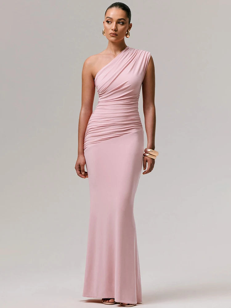 Vestido Milano Largo Asimétrico Espalda Abierta Elegante Minimalista (3)