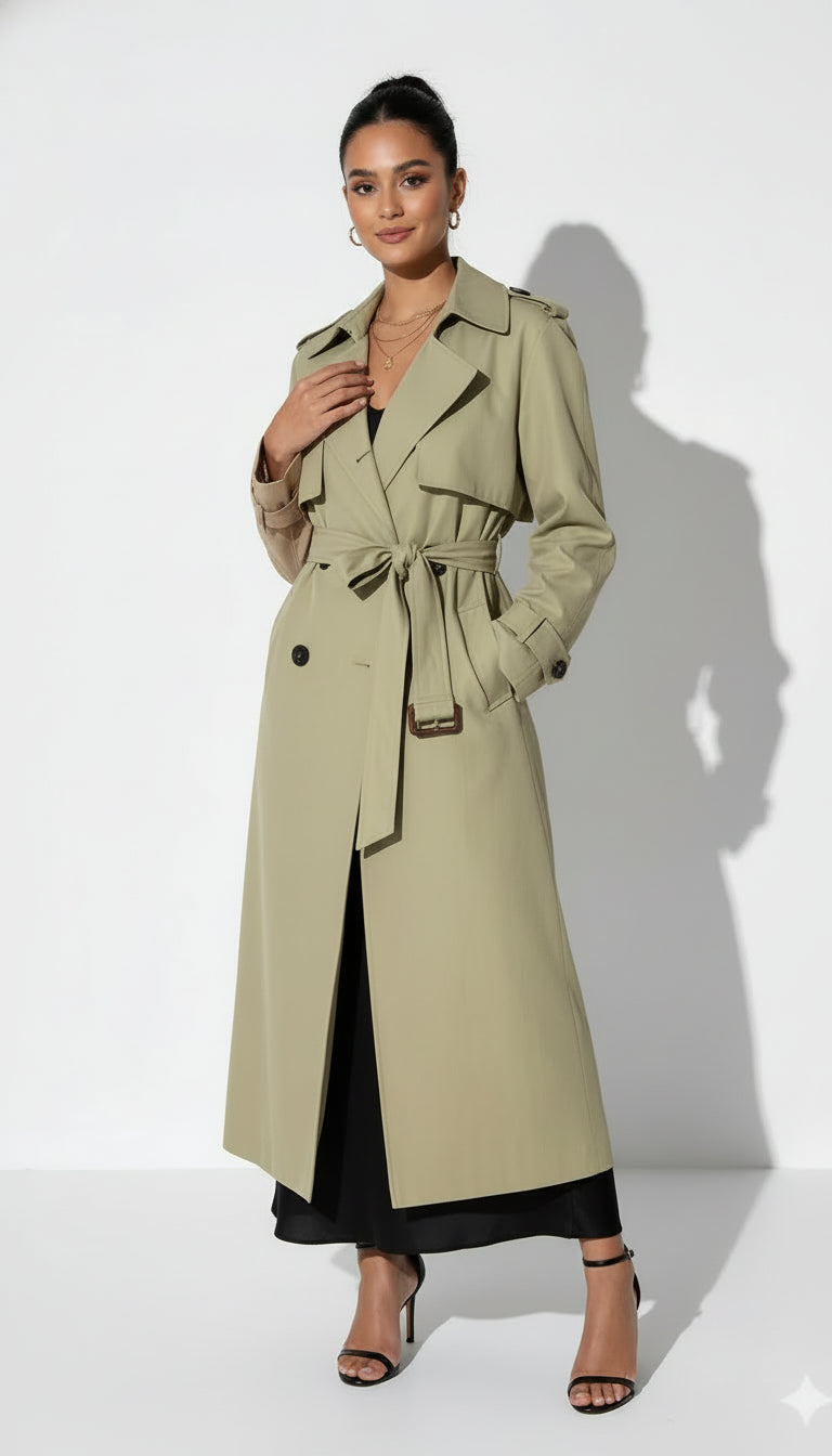 Gabardina Isabella Clásica con Cinturón