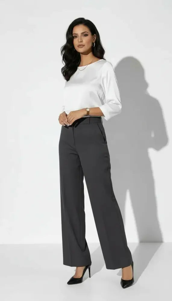 Blusa Satinada de Manga Tres Cuartos