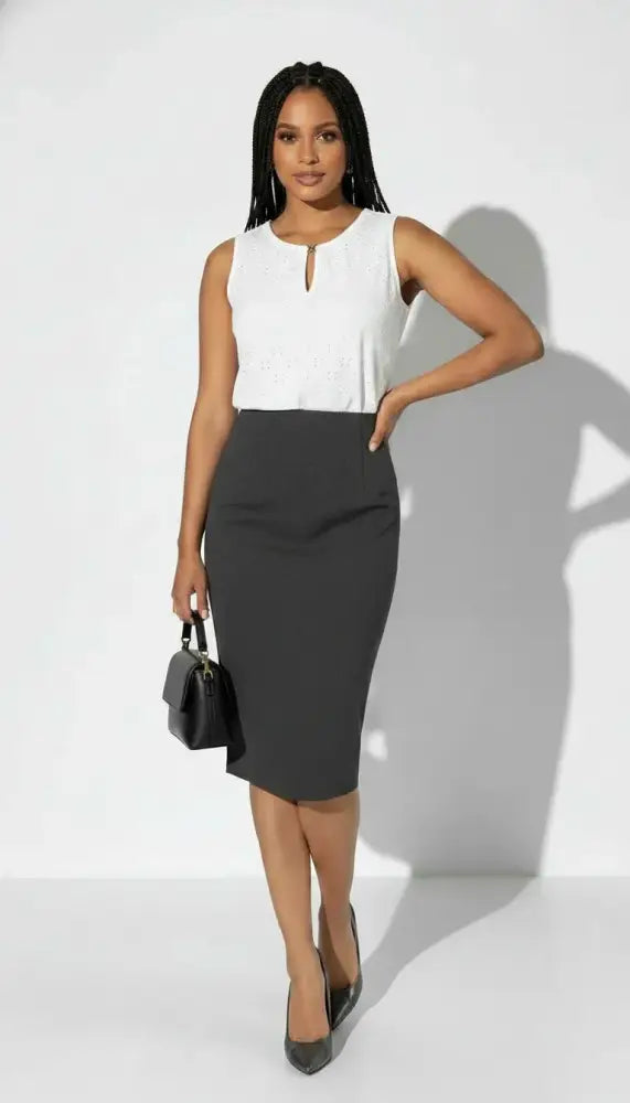 Blusa Sin Mangas con Cuello en V