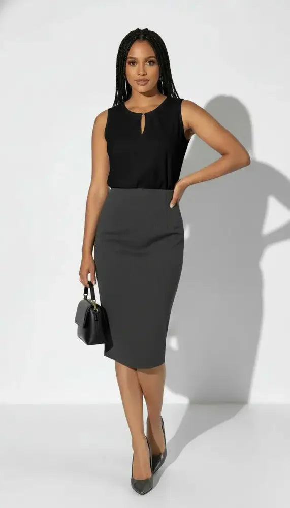 Blusa Sin Mangas con Cuello en V (foto 4)