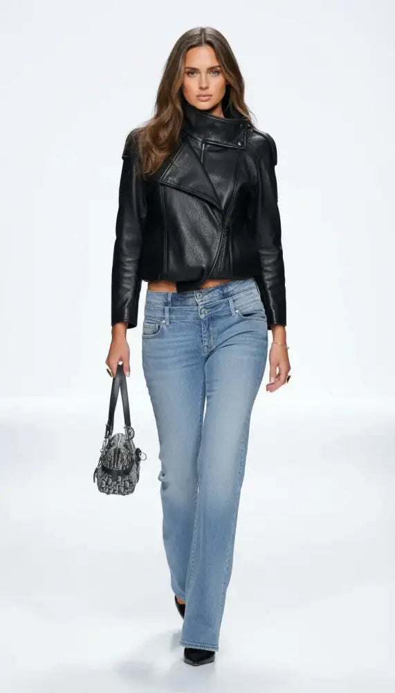 Chaqueta Biker con Cremallera