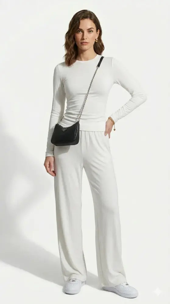 Conjunto Siena Punto Ajustado Manga Larga Casual Elegante Minimalista | AhorroExpress (foto 4)