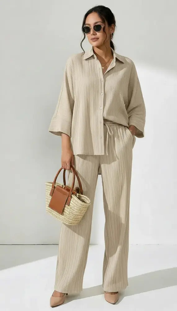 Conjunto Valentina de Camisa y Pantalón