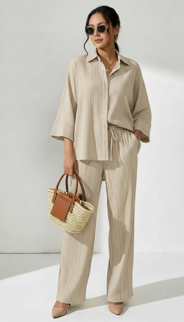 Conjunto Valentina de Camisa y Pantalón