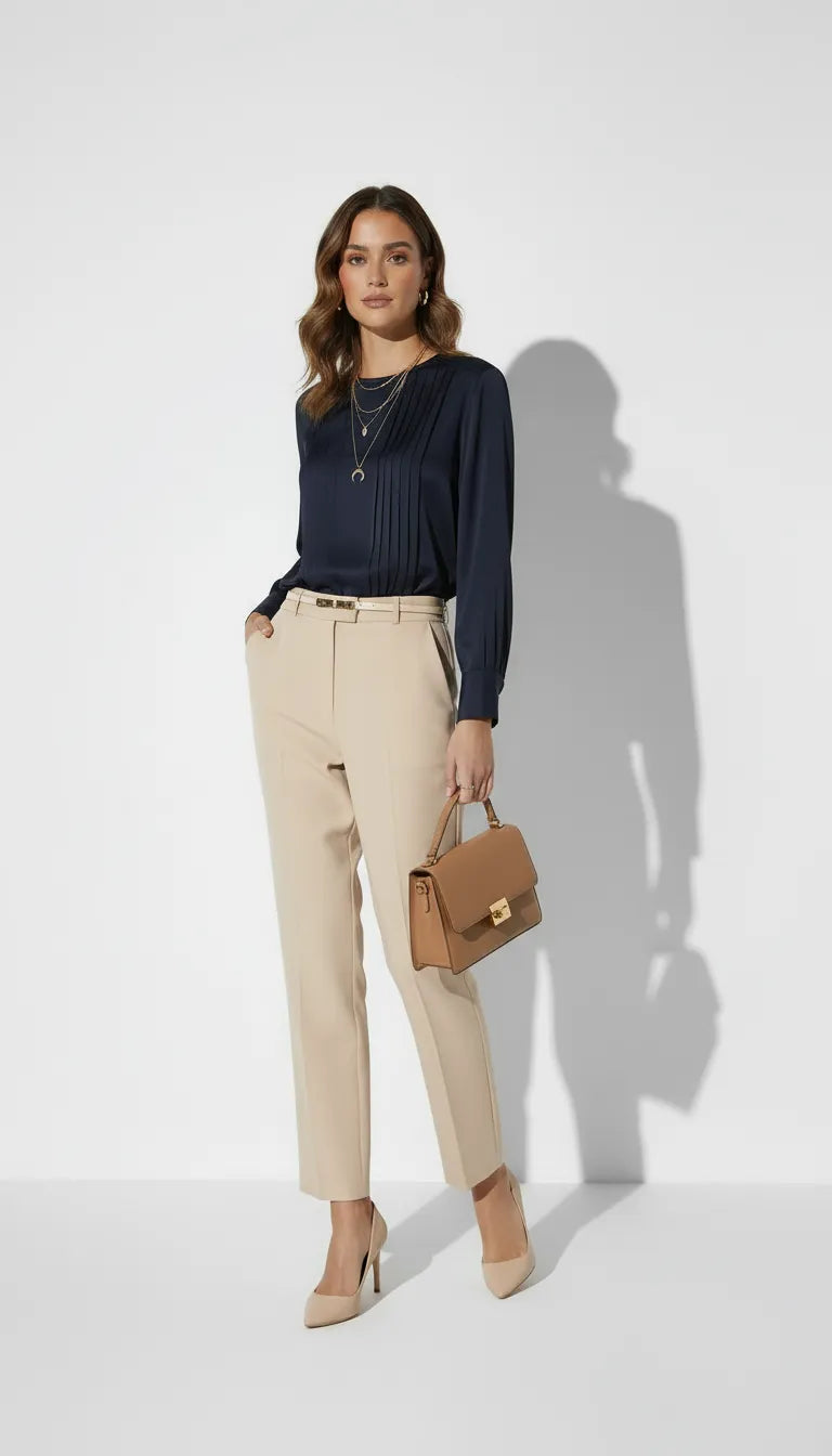 Pantalón Slim Victoria de Cintura Alta