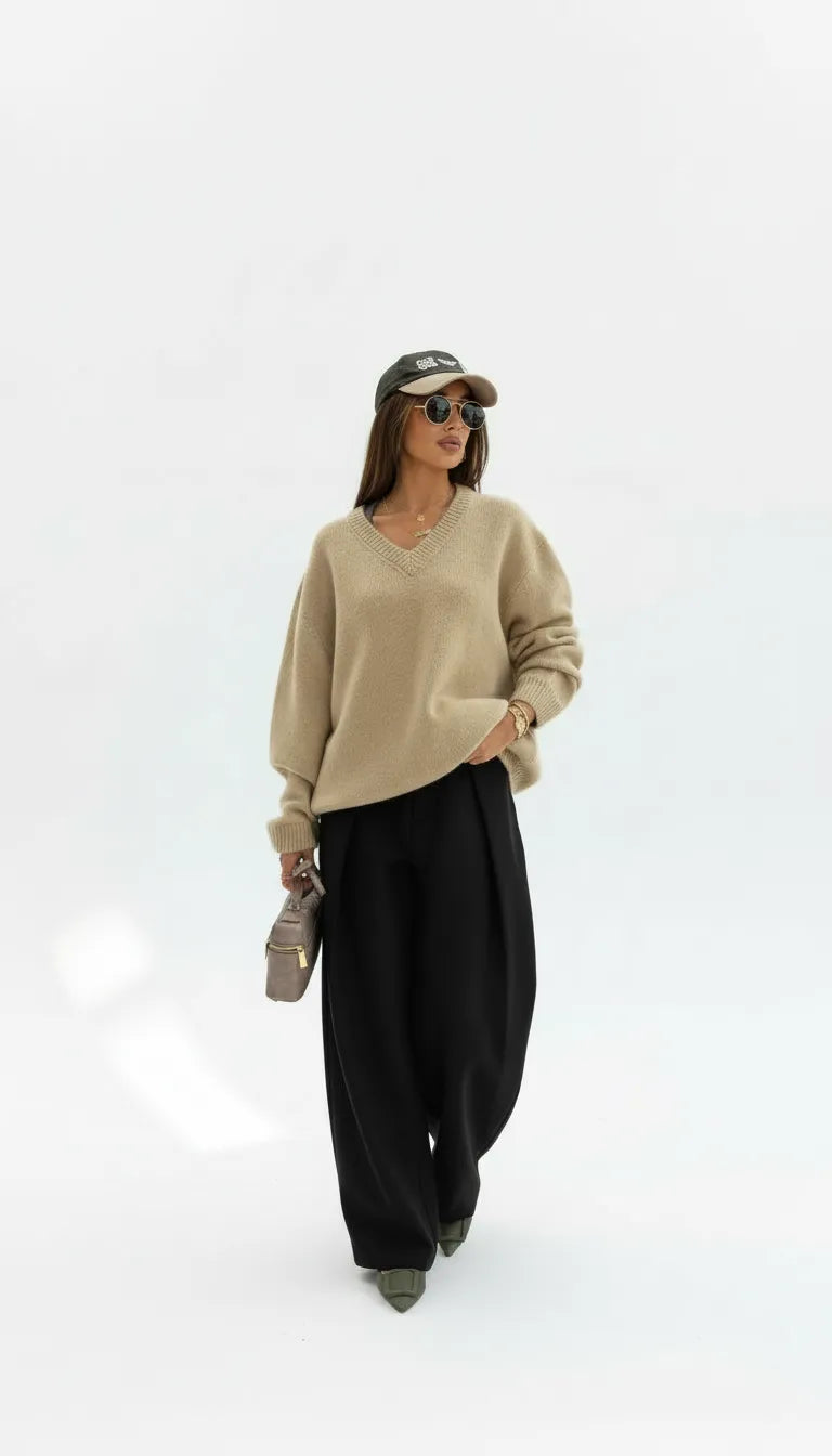 Pantalón Wide Leg de Cintura Alta