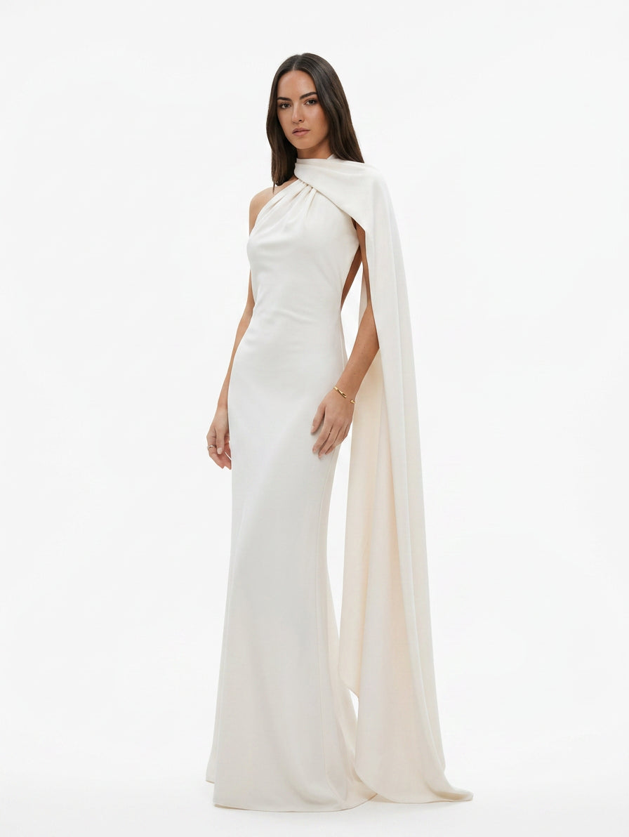 Vestido Siena Midi Asimétrico Espalda Abierta Elegante Minimalista (2)