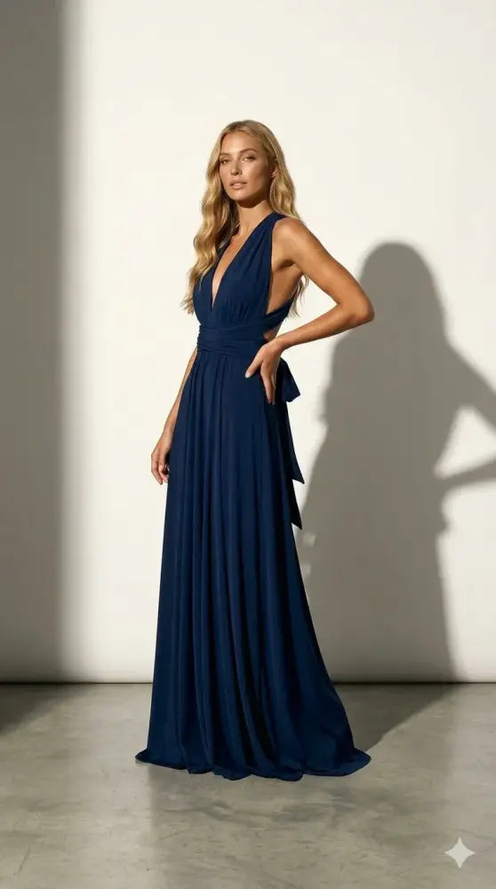 Vestido Bali Midi Fluido Bohemio Escote Redondo Elegante Casual | AhorroExpress